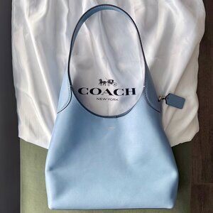 Coach Brooklyn 28 Leather Shoulder Bag, Bluebell